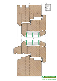 Holzfenster IV 92 mit Wetterschenkel